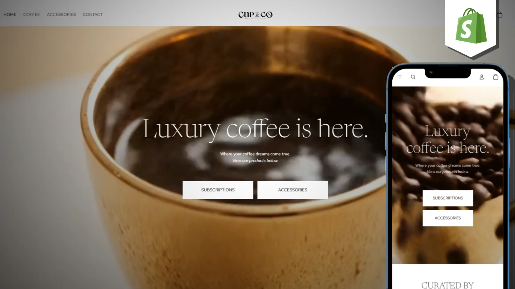 CupnCoShop.com Website Screenshot 1