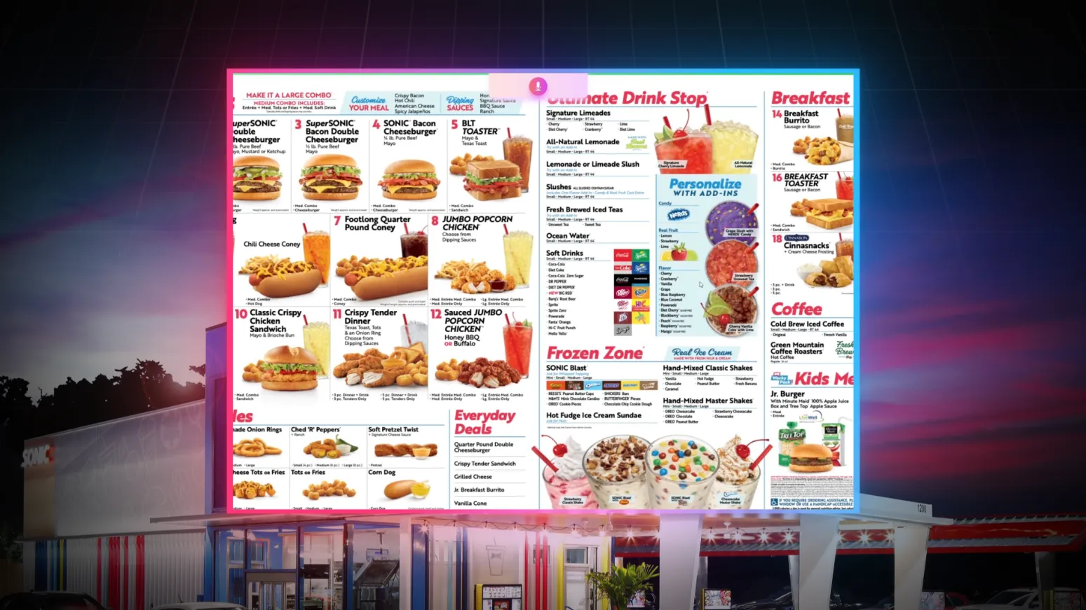 Sonic Drive-Thru AI Assistant Screenshot 2